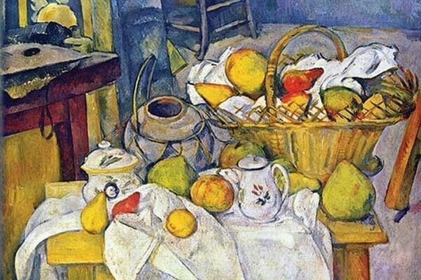 Still Life with Fruit Basket by Paul Cezanne - Art Print