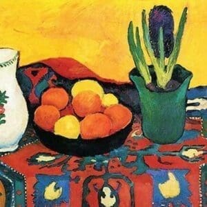 Still Life with Hyacinthe by August Macke - Art Print