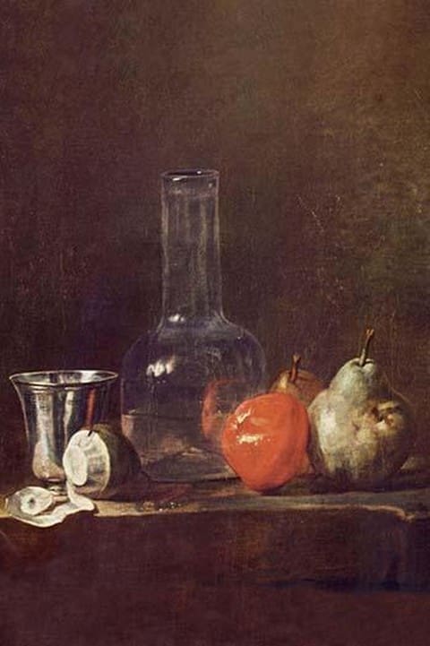 Still Life with a Glass by Jean Chardin - Art Print