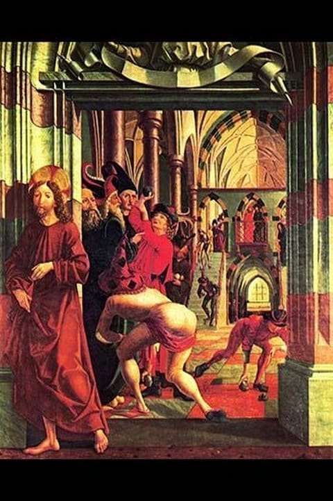 Stoning of Christ by Pascher - Art Print