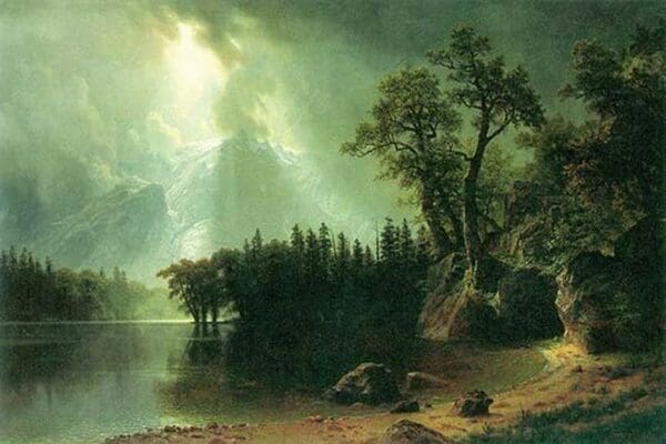 Storm over the Sierra Nevada by Albert Bierstadt - Art Print