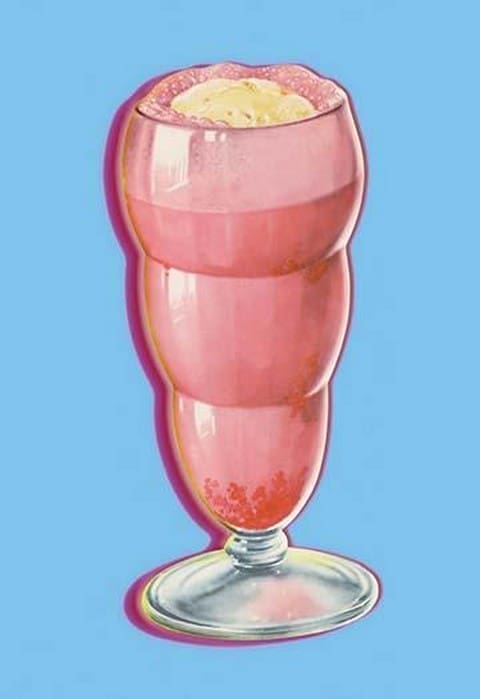 Strawberry Float - Art Print