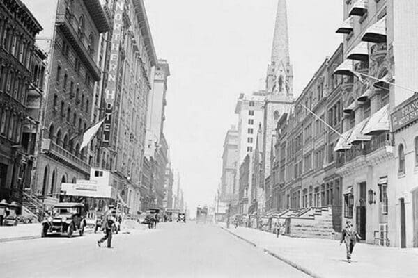 Street View 57th & 6th Avenue Looking West - Art Print