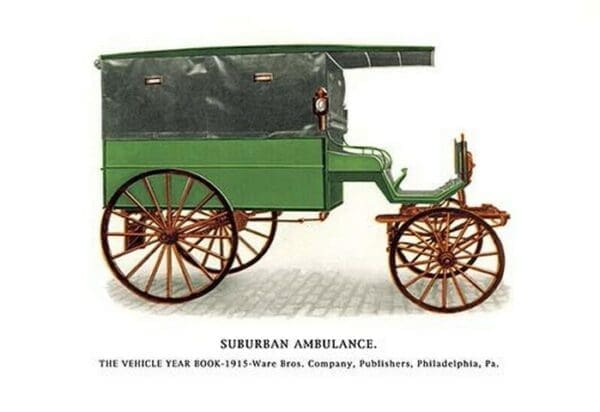 Suburban Ambulance - Art Print