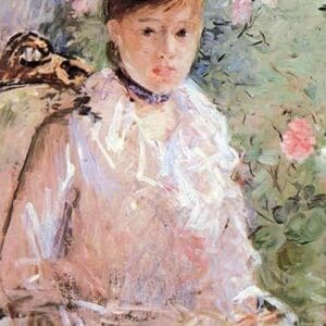 Summer (Young woman at the window) by Berthe Morisot - Art Print