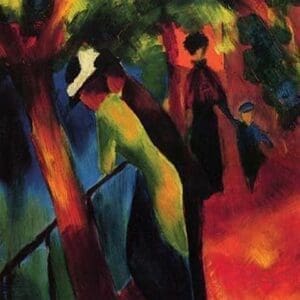 Sunny way by August Macke - Art Print