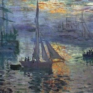 Sunrise at Sea by Claude Monet - Art Print