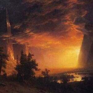 Sunrise in Yosemite Valley by Albert Bierstadt - Art Print