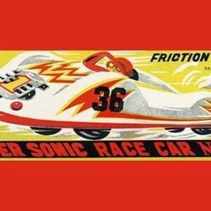 Super Sonic Race Car No. 36 - Art Print