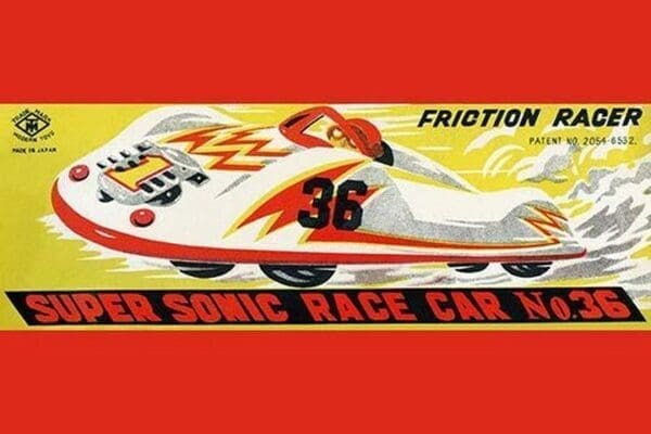 Super Sonic Race Car No. 36 - Art Print