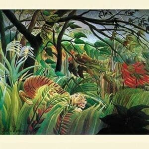 Surprised! Storm in the Forest by Henri Rousseau - Art Print