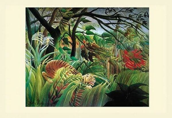 Surprised! Storm in the Forest by Henri Rousseau - Art Print