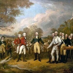 Surrender of General Burgoyne by John Trumbull - Art Print