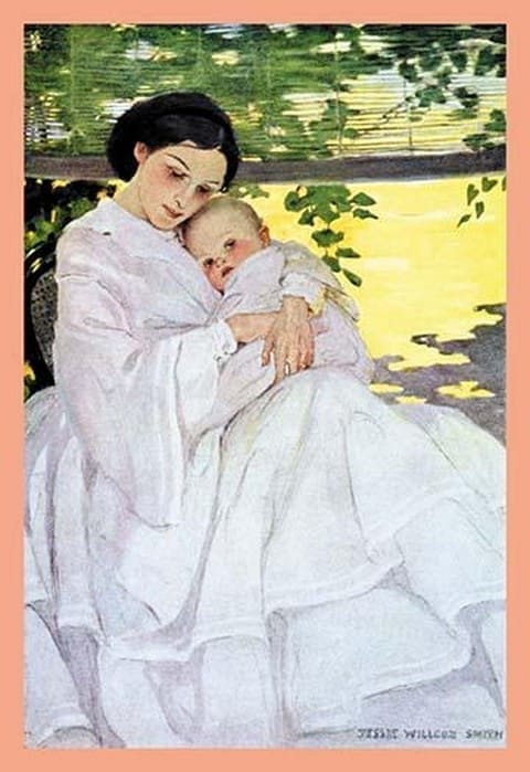 Sweet and Low by Jessie Willcox Smith - Art Print