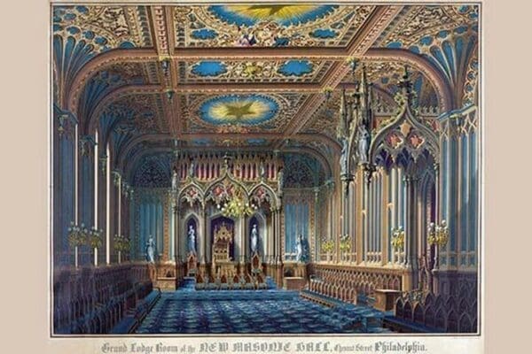 Symbols - Grand Lodge room of the new Masonic Hall