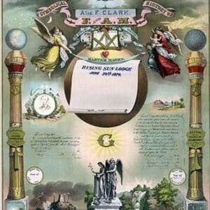 Symbols - Masonic Register by Strobridge & Gerlach - Art Print