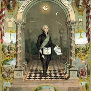 Symbols Masonic - Washington as a Master Mason by Duval - Art Print