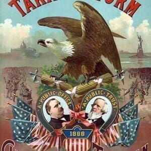 Tariff Reform. Cleveland and Thurman by S. Nagle & J. Hertgen - Art Print