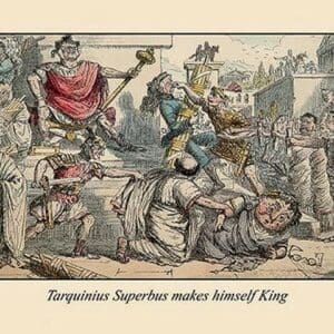 Tarquinius Superbus Makes Himself King by John Leech - Art Print