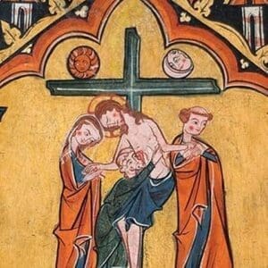 Tempera on Wood of the Descent from the Cross - Art Print