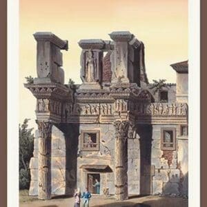 Temple of Pallas by M. DuBourg - Art Print