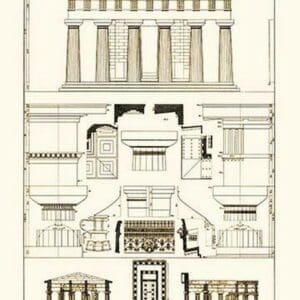 Temple of Poseidon at Paestum by J. Buhlmann - Art Print