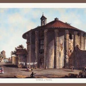 Temple of Vesta by M. DuBourg - Art Print