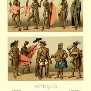 Ten African Tribe Members - Art Print