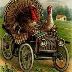 Thanksgiving Greetings: A Quick Getaway - Art Print