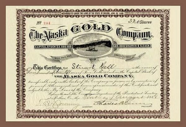 The Alaska Gold Company - Art Print