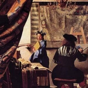 The Allegory of Painting by Johannes Vermeer - Art Print