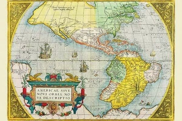 The Americas by Abraham Ortelius - Art Print