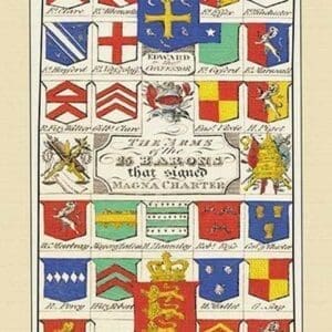 The Arms of the Magna Charter Barons by Elven - Art Print