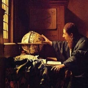 The Astronomer by Johannes Vermeer - Art Print