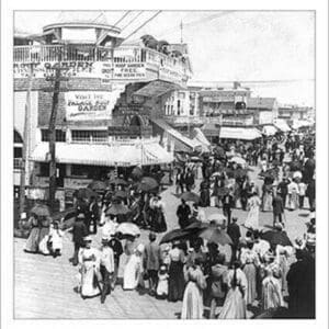 The Atlantic City Boardwalk by B.W. Kilburn - Art Print