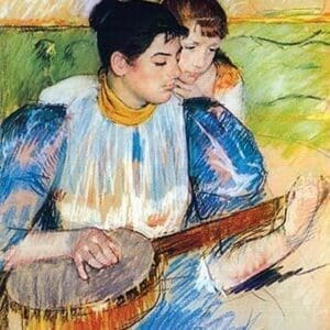 The Banjo lesson by Mary Cassatt - Art Print