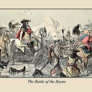 The Battle of the Boyne by John Leech - Art Print