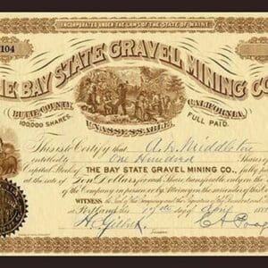 The Bay State Gravel Mining Company - Art Print