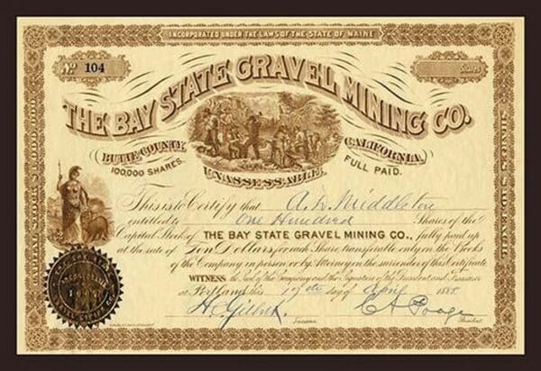 The Bay State Gravel Mining Company - Art Print