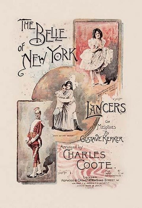 The Belle of New York - Lancers by W&D Downey - Art Print