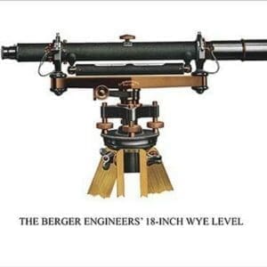 The Berger Engineers' 18 Inch Wye Level - Art Print