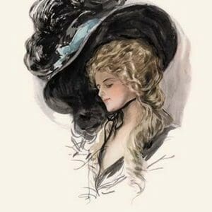 The Black Hat by Harrison Fisher - Art Print