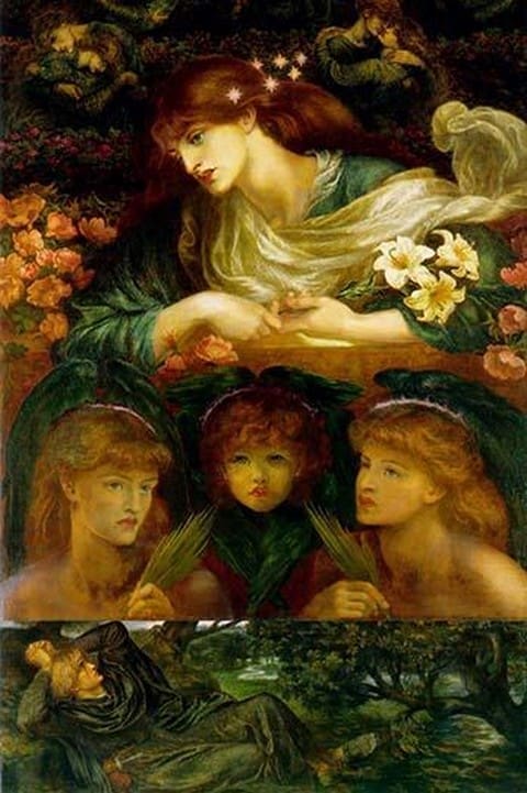 The Blessed Damozel by Dante Gabriel Rossetti - Art Print