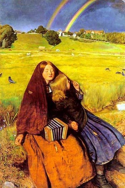 The Blind Girl by John Everett Millais - Art Print