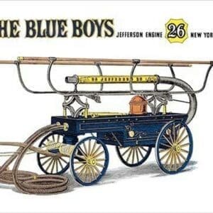 The Blue Boys: Jefferson Engine 26 New York by Harold Vincent Smith - Art Print