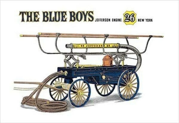 The Blue Boys: Jefferson Engine 26 New York by Harold Vincent Smith - Art Print