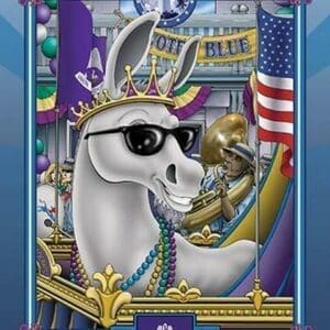 The Blue Krewe - Louisiana by Richard Kelly - Art Print