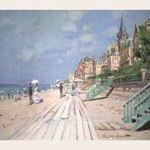 The Boardwalk at Trouville by Claude Monet - Art Print