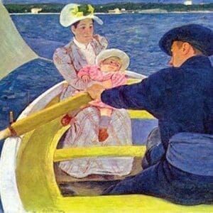 The Boat travel by Mary Cassatt - Art Print