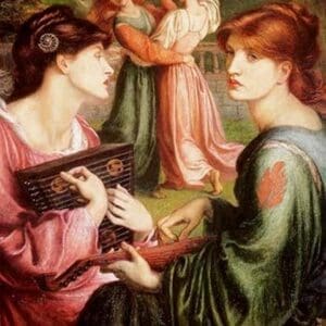 The Bower Meadow by Dante Gabriel Rossetti - Art Print